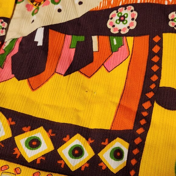 🌼 Vintage 60s Handmade Mod Shift Dress Yellow 🌸 - Picture 6 of 7